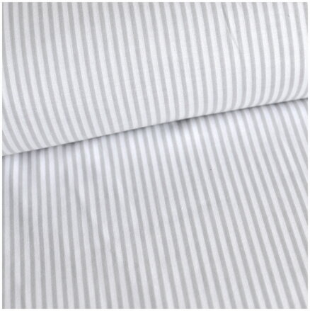 Pásik šedý -  cotton fabric 