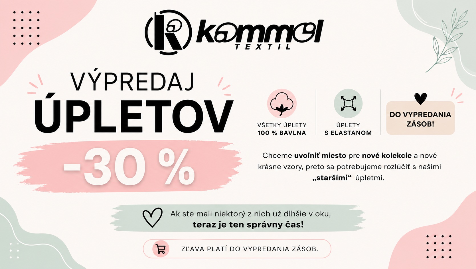 Zlava uplet vzorovany