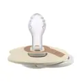 LOVI Cumlík svietiaci silikónový dynamický PRIME 18m+ 2ks Baby Ivory/Blush