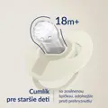 LOVI Cumlík svietiaci silikónový dynamický PRIME 6-18m 2ks Baby Ivory/Blush