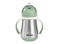 Beaba Hrnček termoizolačný so slamkou nerez 250ml Sage Green