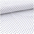 Bodky tmavomodré -  cotton fabric 