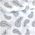 Páperie šedé -  cotton fabric 