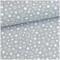 Mini stars biele - bavlnené plátno 