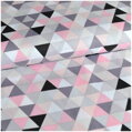 Mozajka fialovo-ružová -  cotton fabric