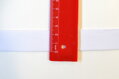 Guma hladká 2,5cm biela