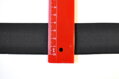 Guma hladká 4cm čierna - Woven rubber