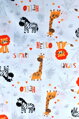 Orange safari - bavlnené plátno