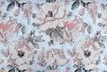 Pivónia staroružová na bielom -  cotton fabric 