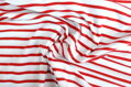 Red white stripes jersey