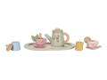 Little Dutch Čajový set drevený s kvetinovou potlačou