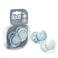 LOVI Dynamický utišujúci cumlík BABY Shower (2ks) MINI 0-2m BOY