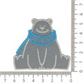 Nažehľovačka reflexný Medveď červený - textile application
