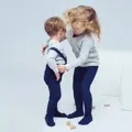 PEQNE Pančuchy na traky Námornícka modrá
