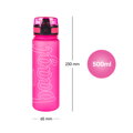 Tritanová fľaša Logo ružová 500ml