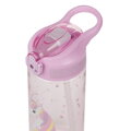 Tritanová fľaša so slamkou Rainbow Unicorn 500ml