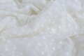 Tyl mäkký smotanový srdiečka - soft tulle
