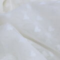 Tyl mäkký smotanový srdiečka - soft tulle