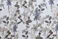 Vaflový úplet Pressed Flowers Sand - waffle jersey