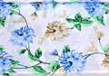Veľké kvety béžovo-modré -  cotton fabric 