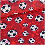 Futbalky na červenom jersey