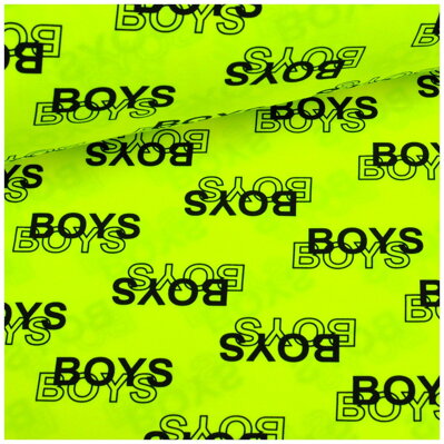 BOYS na žltom fluo jersey