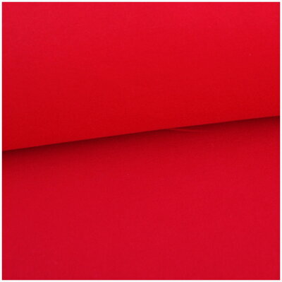 Červená počesaná teplákovina 20cm  II.TRIEDA