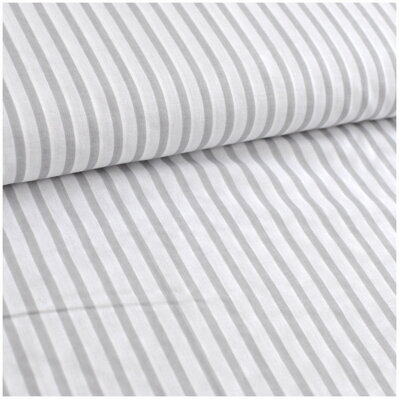 Pásik šedý hrubý -  cotton fabric  