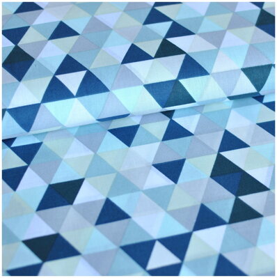 Mozajka mintovo-morská -  cotton fabric