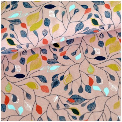 Leaves Old Pink jersey 120cm