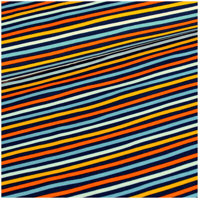 Orange stripes navy jersey 50cm