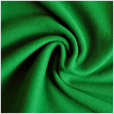 Malachitovo-zelený patent 2x1 - ribbed knit