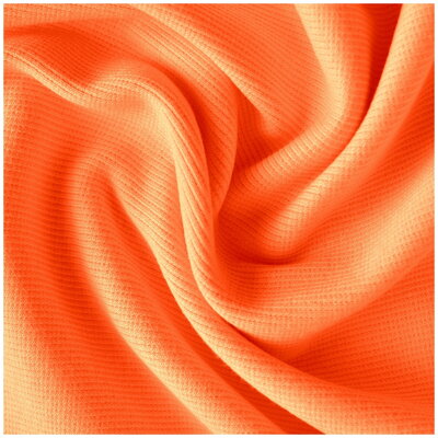 Oranžový fluo patent 2x1 - ribbed knit