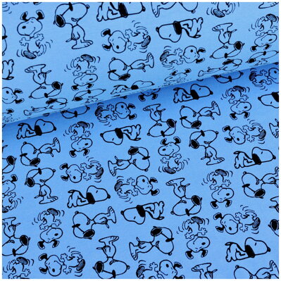 Snoopy na modrej teplákovine