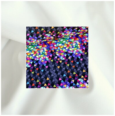 Softshell smotanový 310g 60cm + Softshell Mozaika trojuholník 35cm II.TRIEDA