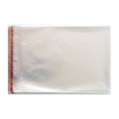 Cellophane bag 25x35(40)cm with adhesive flap - 50 pcs