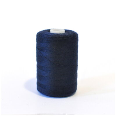 Niť polyesterová 1000m tmavomodrá - Polyester thread