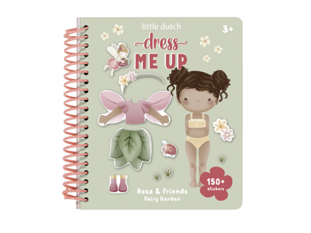 Little Dutch Kniha obliekacia so samolepkami Fairy Garden