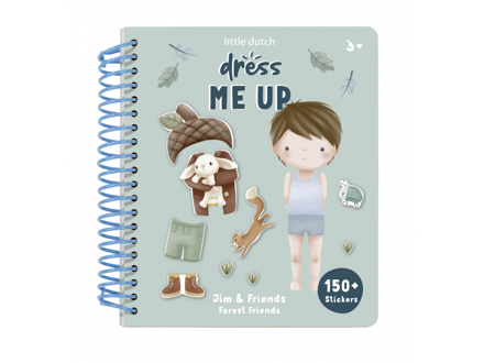 Little Dutch Kniha obliekacia so samolepkami Forest Friends