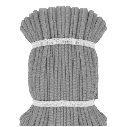 Šnúra bavlnená 8mm tmavošedá - 5m