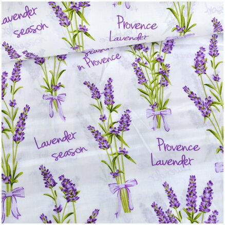 Provence Lavender season -  cotton fabric 