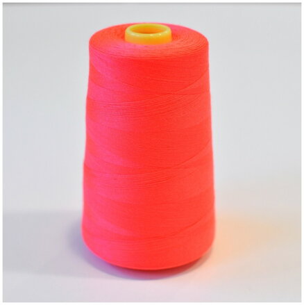 Niť polyesterová 5000y fluo koralová - Polyester thread