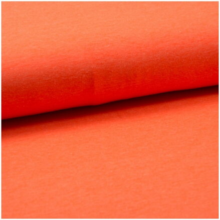 Oranžová fluo teplákovina 50cm
