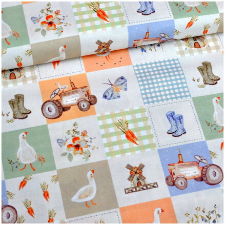 Francúzsky vidiek - fine cotton, poplin