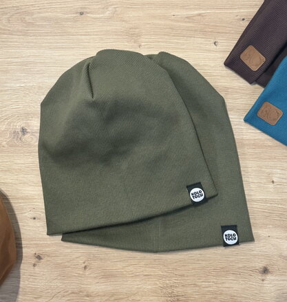 Čiapka vrúbkovaný úplet Khaki Čiapka vrúbkovaný úplet Khaki