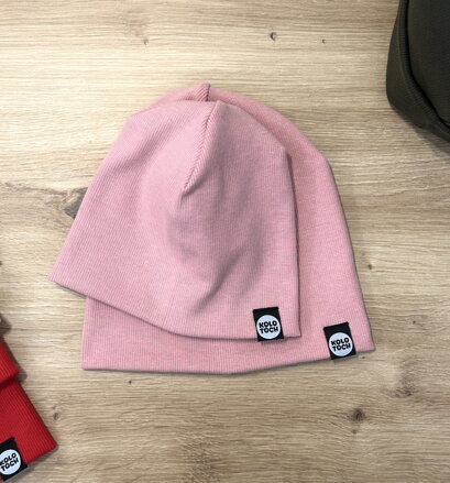 Čiapka vrúbkovaný úplet Staroružová Čiapka vrúbkovaný úplet Staroružová