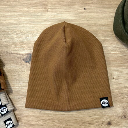 Čiapka vrúbkovaný úplet Hnedá Čiapka vrúbkovaný úplet Hnedá