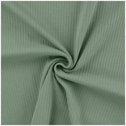 Prúžkovaný úplet pastelový zelený - ribbed jersey