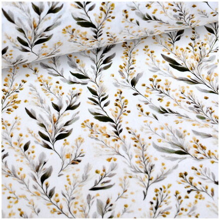 Lúčne trávy - jemná bavlna, popelín