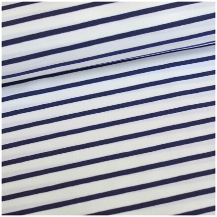 Marine white stripes jersey